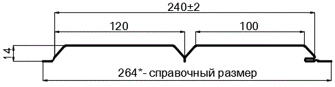 Фото: Сайдинг Lбрус-15х240 (ПЭ-01-RR32-0.45) в Воскресенске