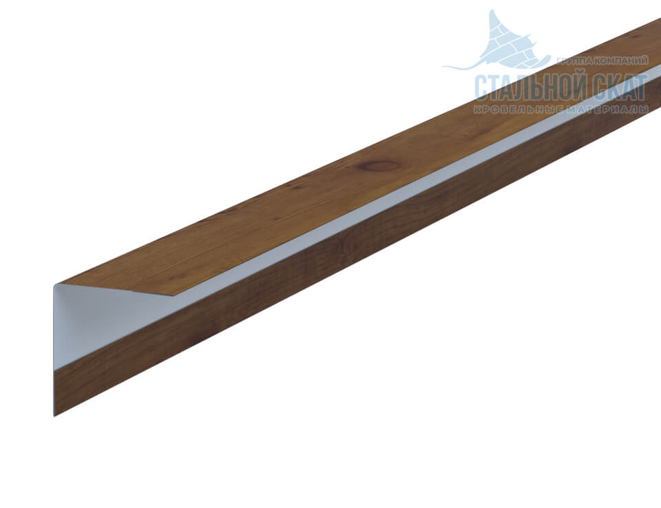 Фото: Планка угла наружного 30х30х3000 (ECOSTEEL_T-12-Дуб-0.45) в Воскресенске