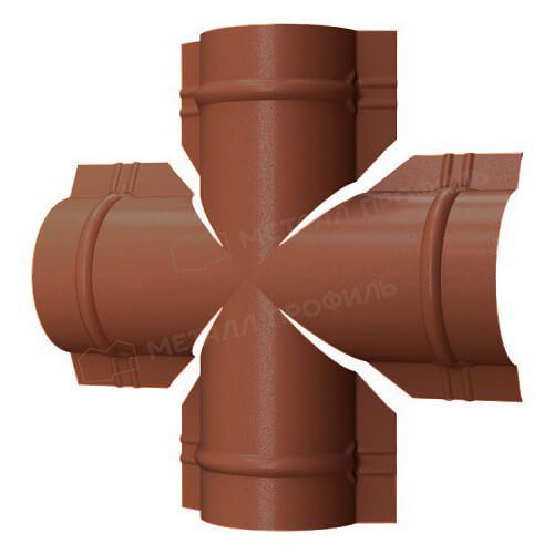 Четверник для круглого конька R110 NormanMP (ПЭ-01-8004-0.5)