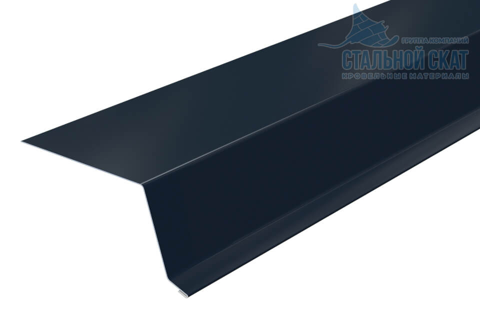 Планка капельник 79х55х2000 (VALORI-20-DarkGrey-0.5)