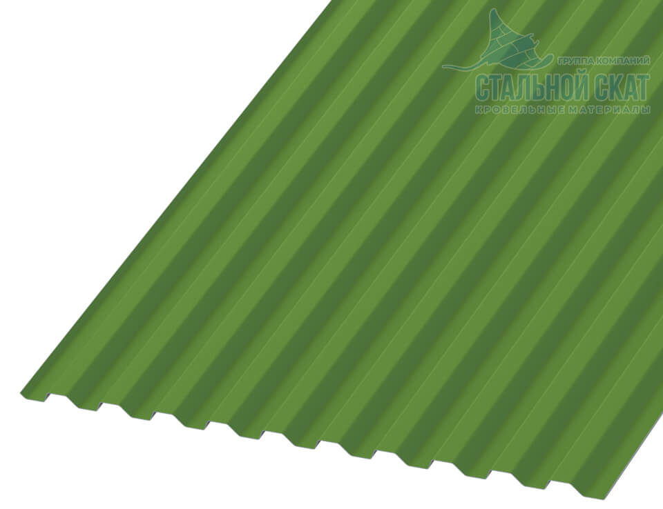 Профнастил С21 х 1000 - B NormanMP (ПЭ-01-6018-0.5)