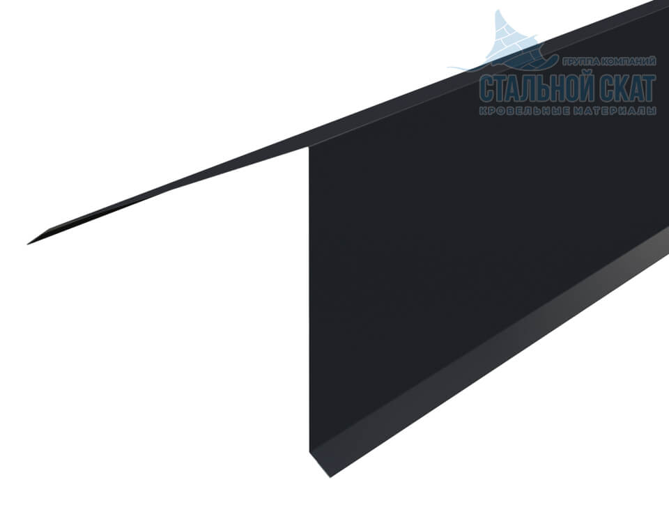 Планка конька кровли односкатной 185х185х2000 (PureTech_Mat-20-7021-0.5)