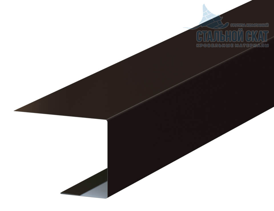 Планка завершающая FASTCLICK 50х38х3000 (VALORI-20-DarkBrown-0.5)