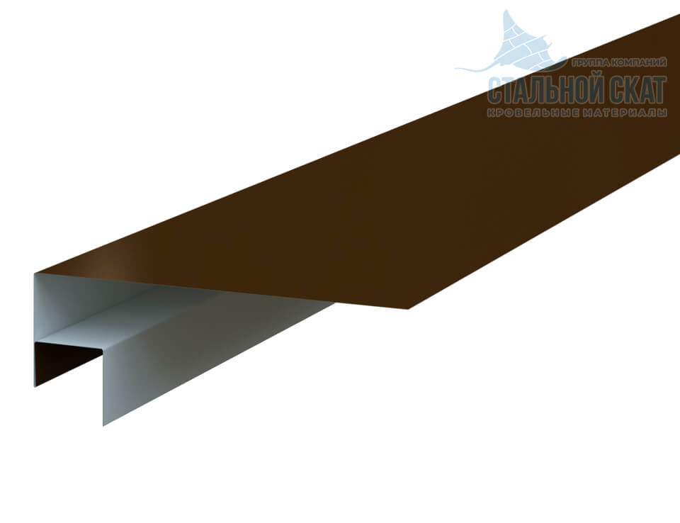 Планка откоса сложная FASTCLICK 175х34х3000 NormanMP (ПЭ-01-8017-0.5)