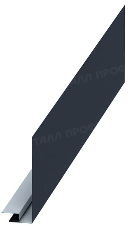 Планка карнизного свеса сложная 250х50х3000 (VikingMP E-20-7016-0.5)